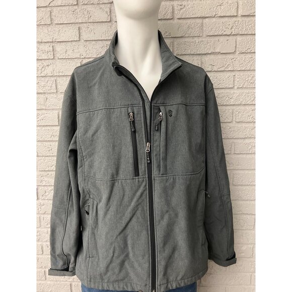 Free Country Men Gray Zip Front Softshell Jacket Size XXL (50-52) - Picture 11 of 16